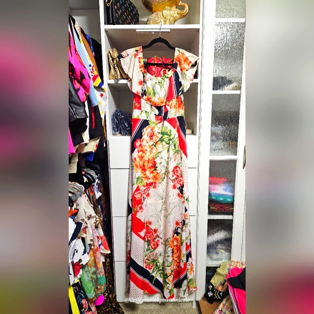 Floral print dress